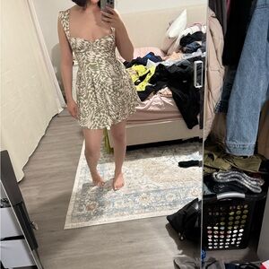 For Love & Lemons August Dress | S | Checker | NWT